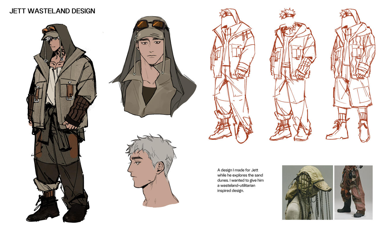 Wasteland outfit design Wasteland outfit design