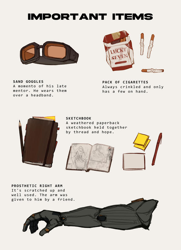 important items important items
